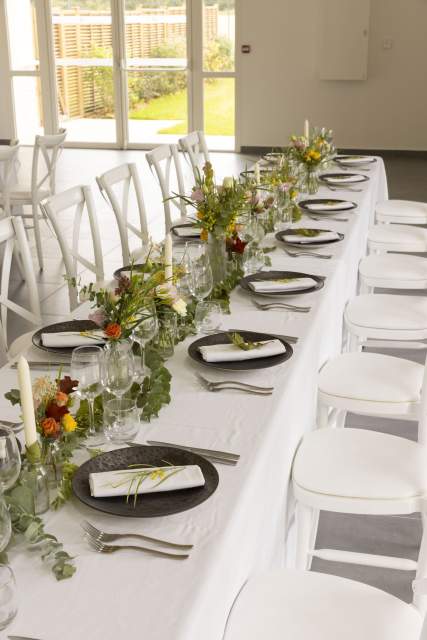 Table de réception, Domaine des Jardins, Organisation de récéptions en Île de France &amp; Seine et Marne (77)